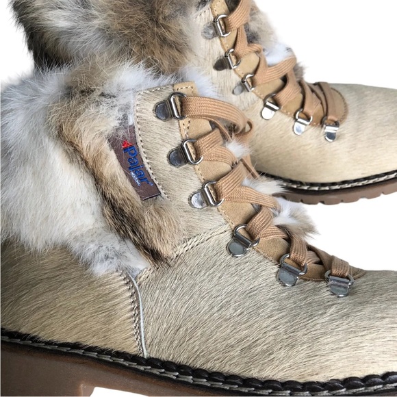 NEW PAJAR CANADA Rabbit Fur Women’s Boots Snow Waterproof Shearling Size 37 - Picture 3 of 8